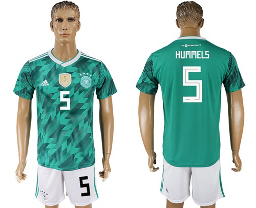 Germany #5 Hummels Away Soccer Country Jersey